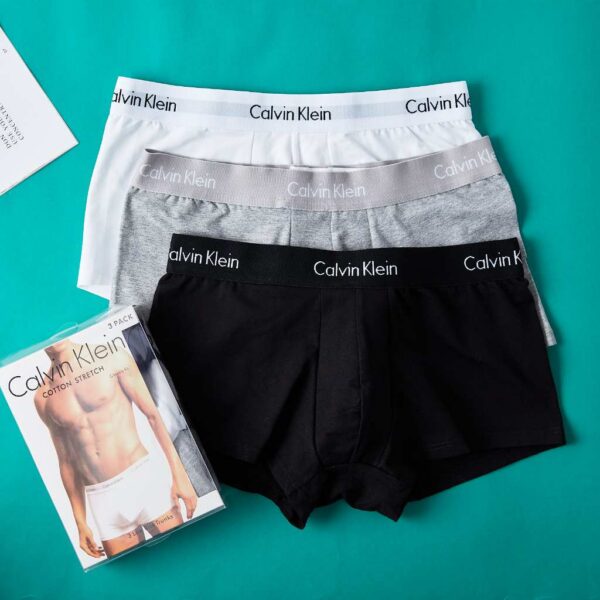 กางเกงในผู้ชาย เนื้อผ้าCotton รุ่นขอบสี ชุดชั่นในชาย ทรงBoxer เนื้อผ้านุ่มใส่สบาย พร้อมส่ง