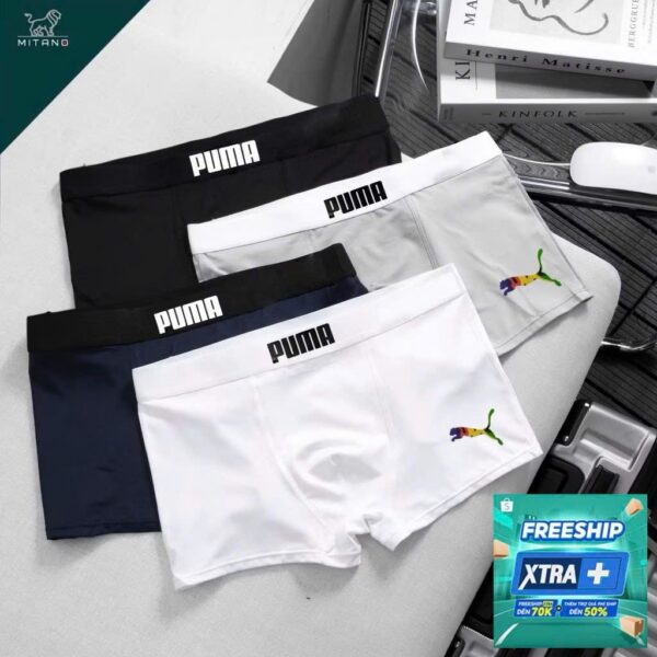 ชุดชั้นในชาย [COMBO 5C] กางเกงบ็อกเซอร์ผู้ชาย Pu cold elastic breathable ชุดยืด 4 ทิศทาง 5 สี