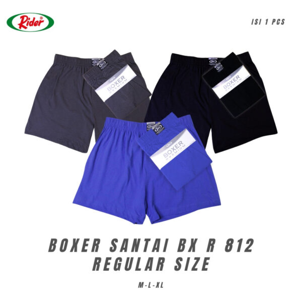 RIDER PREMIUM Loose Boxer R 812 จํานวน 1 ชิ้น สีดํา/น้ําตาล/น้ําเงิน