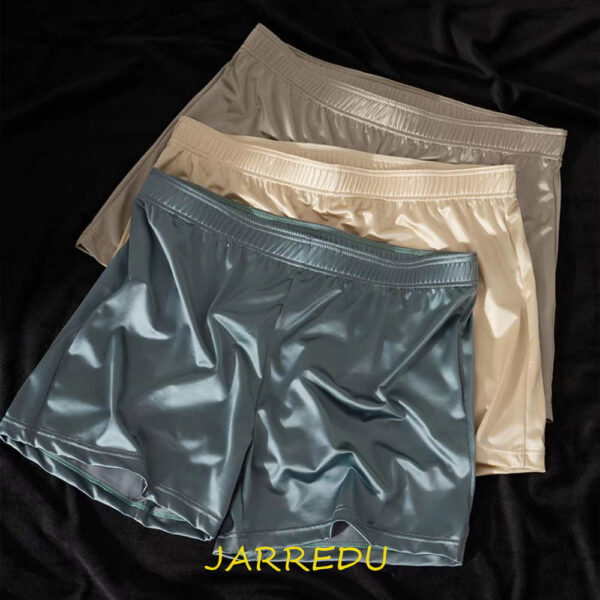 JARREDU 3 ชิ้นกางเกงบ็อกเซอร์ผู้ชาย,ยืดหยุ่นกลางเอวคราบผ้าไหมกางเกง,Breathable Plus ขนาดชุดชั้นในไร้รอยต่อชุดชั้นในสําหรับชาย
