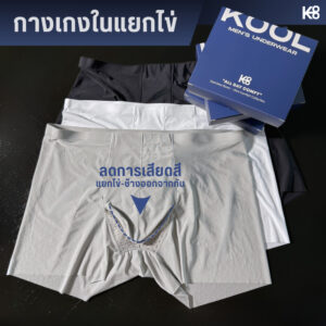 กางเกงในชายแยกช้างแยกไข่ ไร้ขอบไม่รัดเอว ลดน้องชายอับชื้น นุ่มบางเบา เอวไม่เป็นรอย Kool